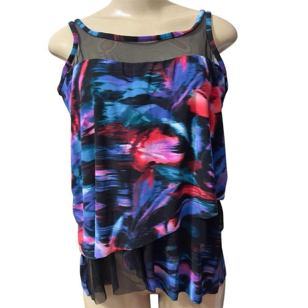 Miraclesuit Multi Color Mesh Crossover Slimming I… - image 4